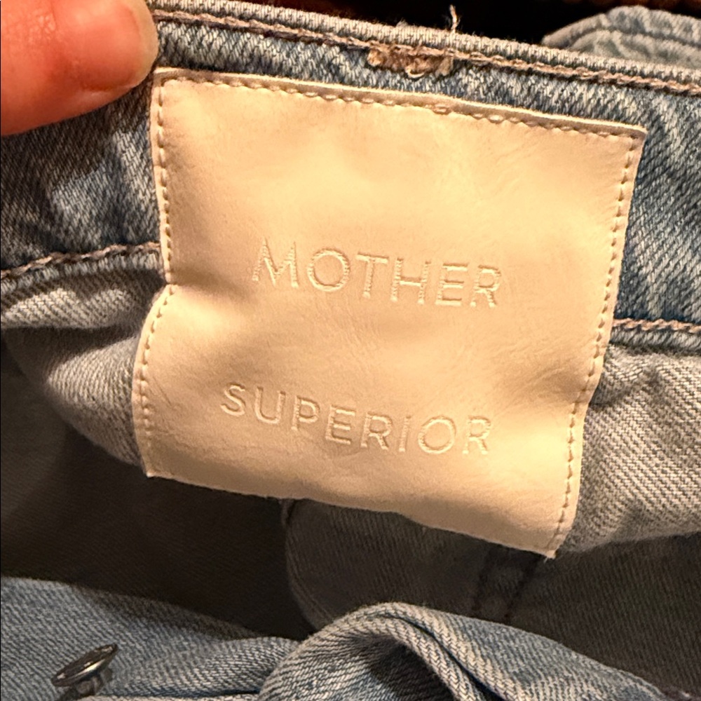 MOTHER Light Wash Wide Leg Jeans - Picture 11 of 14